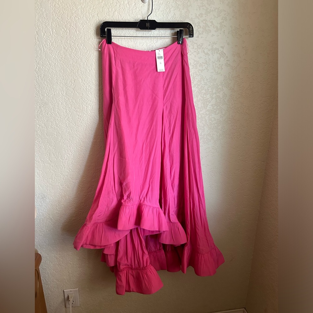 Anthropologie Mare Mare pink high low skirt. XS NWT